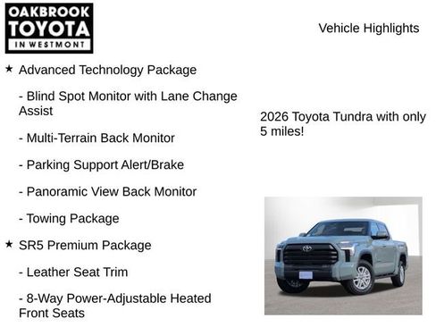 New 2026 Toyota Tundra SR5 AWD/4WD image 7