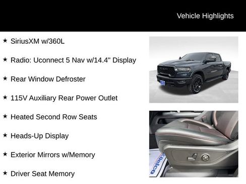 Used 2025 RAM 1500 Rebel w/ Advanced Safety Group II image 15