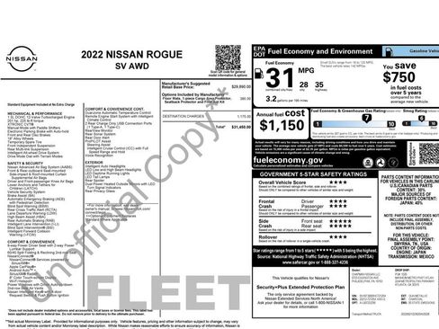 Used 2022 Nissan Rogue SV AWD/4WD image 3