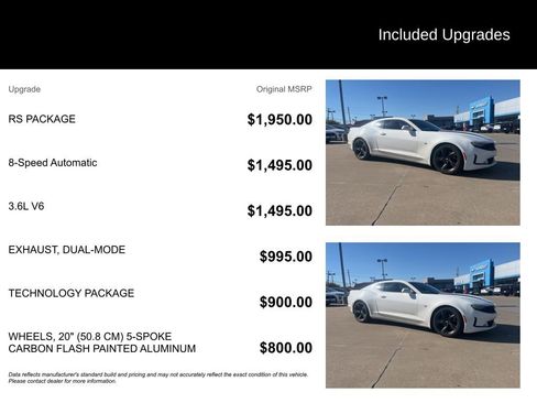 Used 2019 Chevrolet Camaro LT w/ RS Package image 5