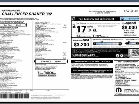 Used 2023 Dodge Challenger R/T Scat Pack w/ Plus Package RWD image 61