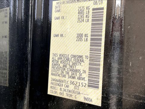 Used 2020 Nissan Maxima 3.5 SL w/ Floor Mat Group image 37