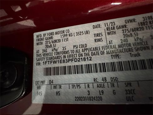 Used 2023 Ford F150 Lariat w/ Equipment Group 502A High image 27