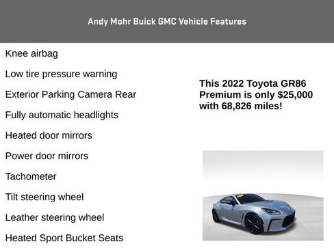 Used 2022 Toyota GR86 Premium w/ ALL Weather Mat Package (TMS) RWD image 8