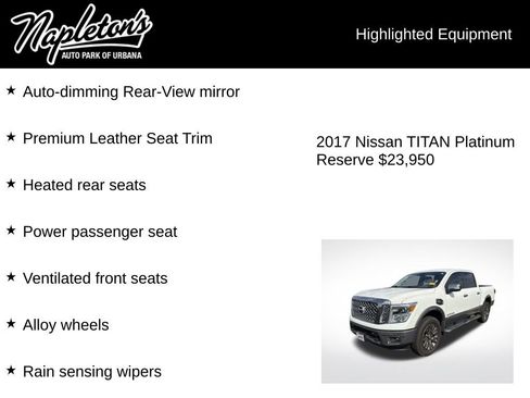 Used 2017 Nissan Titan Platinum Reserve image 7