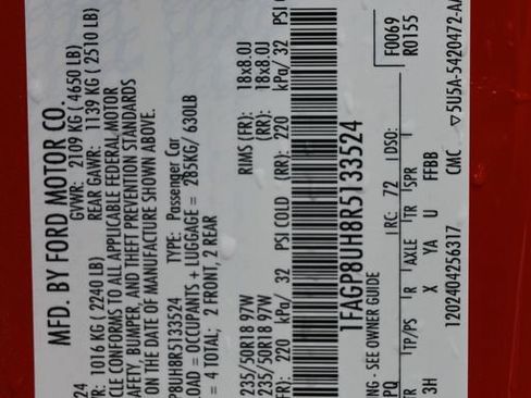 Certified 2024 Ford Mustang Premium RWD image 13