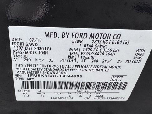 Used 2018 Ford Explorer 4WD image 43