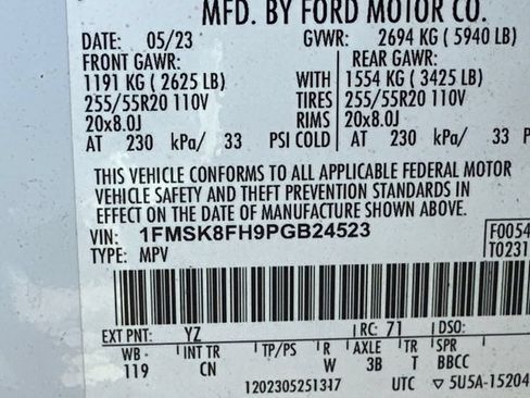 Certified 2023 Ford Explorer Limited AWD/4WD image 35