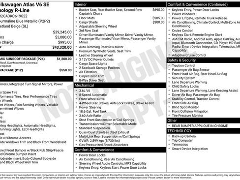 Used 2019 Volkswagen Atlas SE w/ Panoramic Sunroof Package image 6
