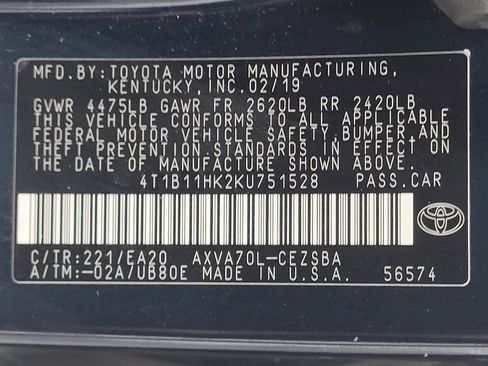 Used 2019 Toyota Camry SE w/ Convenience Package image 33