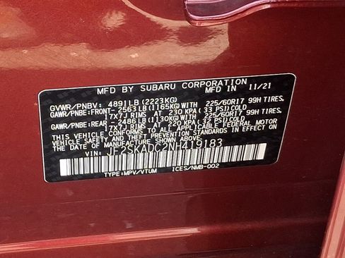 Certified 2022 Subaru Forester Premium w/ Popular Package #2 AWD/4WD image 29