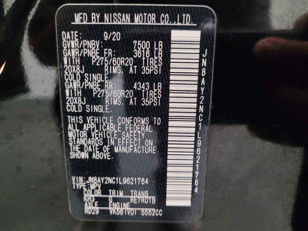 Used 2020 Nissan Armada Platinum AWD/4WD image 33