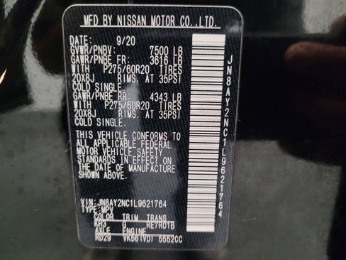 Used 2020 Nissan Armada Platinum AWD/4WD image 33