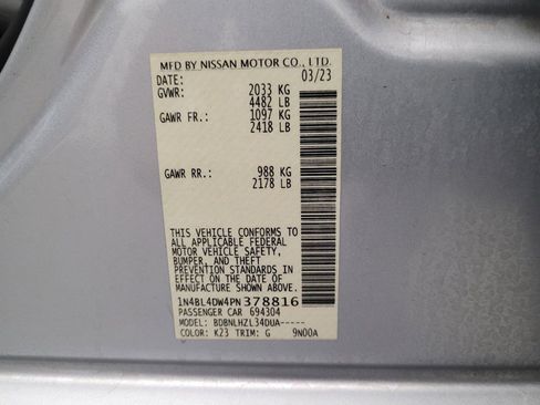 Used 2023 Nissan Altima 2.5 SV image 33