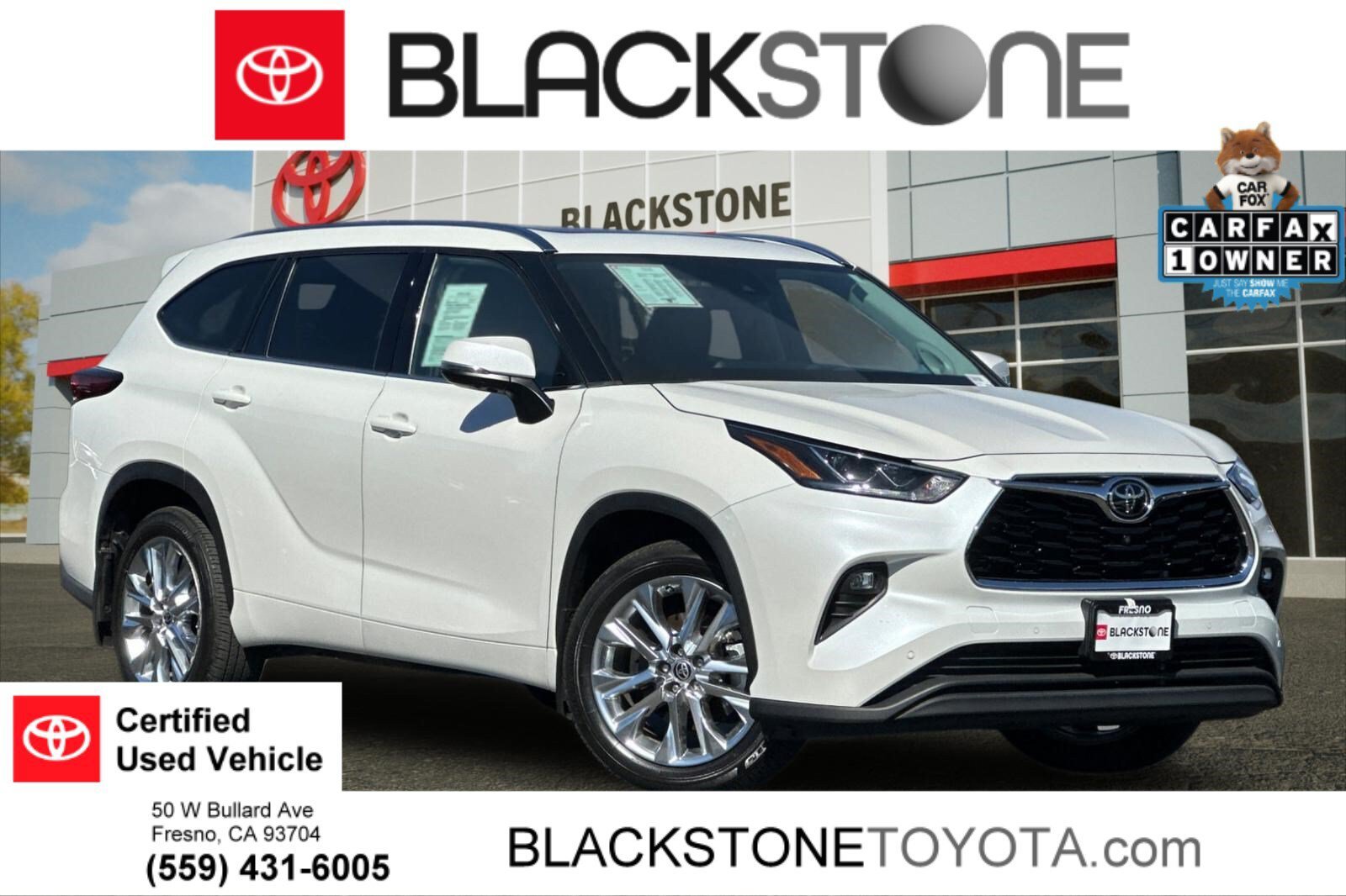 Certified 2021 Toyota Highlander Limited AWD/4WD image 1