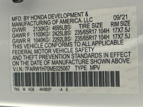 Used 2021 Honda CR-V Special Edition image 12