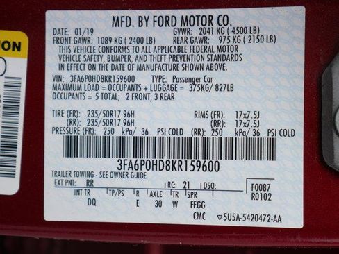 Used 2019 Ford Fusion SE image 30