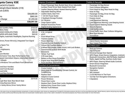 Certified 2026 Toyota Camry XSE FWD image 2