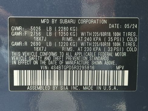 Used 2024 Subaru Outback Touring XT AWD/4WD image 26