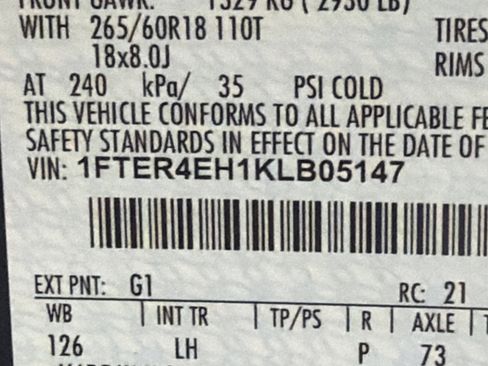 Used 2019 Ford Ranger XLT w/ Black Appearance Package image 31