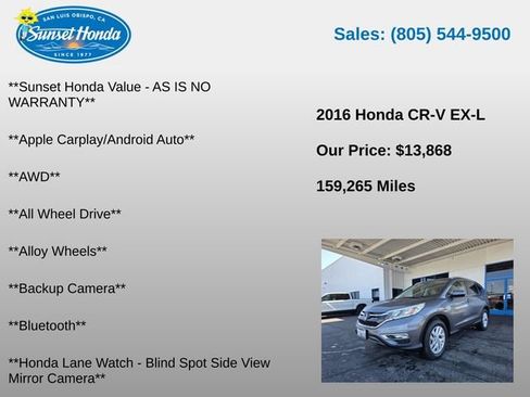 Used 2016 Honda CR-V EX-L image 5