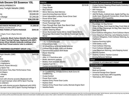 Used 2023 Buick Encore GX Essence w/ Experience Buick Package AWD/4WD image 35