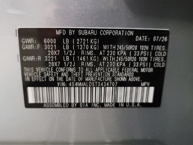 New 2026 Subaru Ascent Bronze Edition AWD/4WD image 38