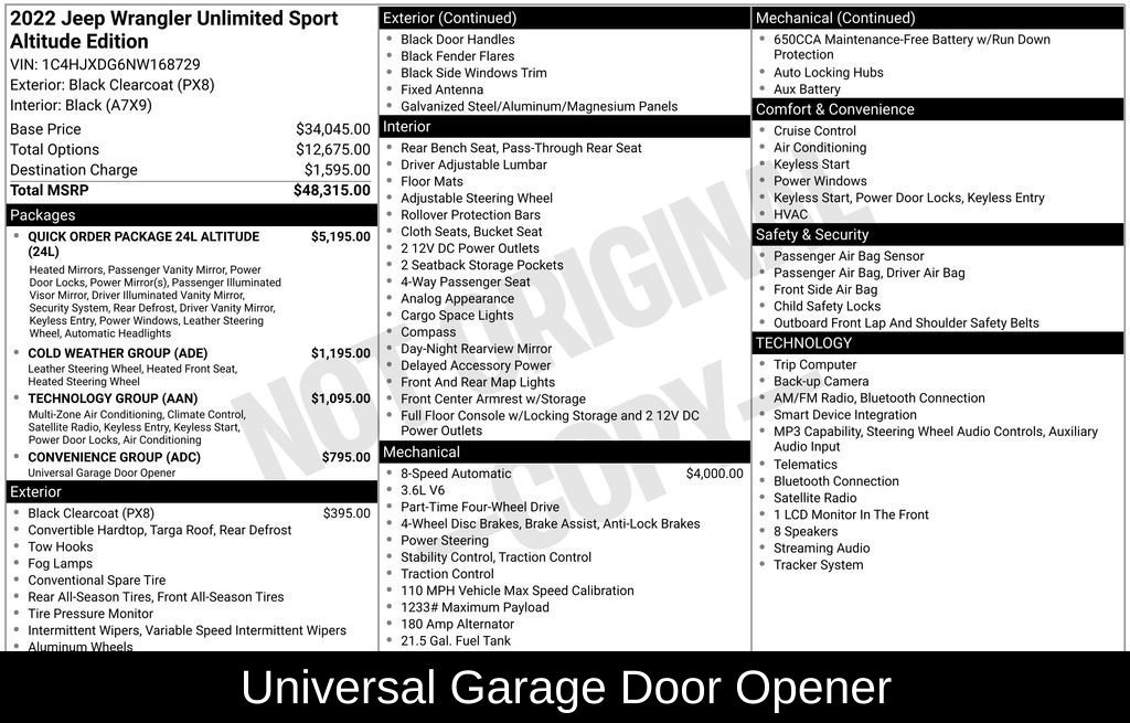 Used 2022 Jeep Wrangler Unlimited Sport AWD/4WD image 6