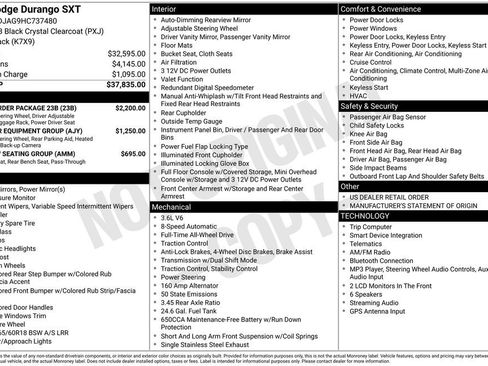 Used 2017 Dodge Durango SXT w/ Quick Order Package 23B AWD/4WD image 2