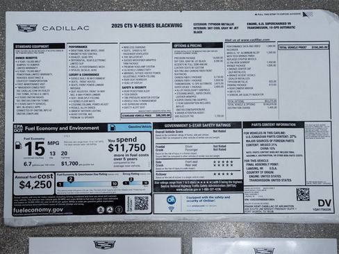 Used 2025 Cadillac CT5 V Blackwing w/ Precision Package image 40