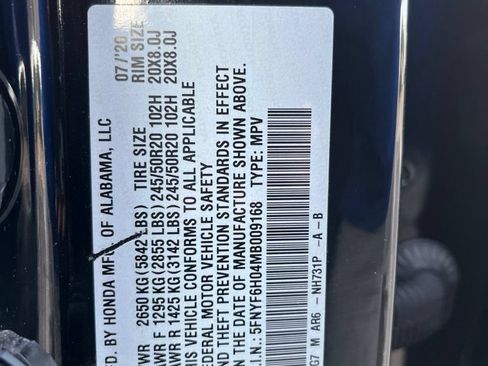 Used 2021 Honda Pilot Elite image 11