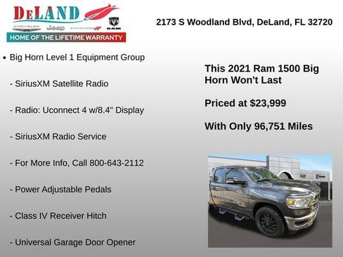 Used 2021 RAM 1500 Big Horn image 17