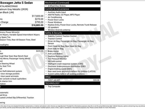 Used 2013 Volkswagen Jetta S image 33