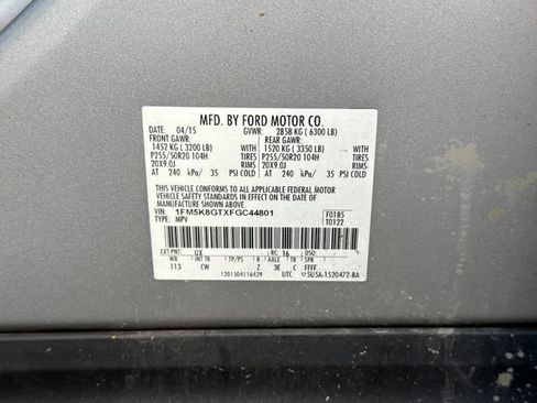 Used 2015 Ford Explorer Sport w/ Equipment Group 401A AWD/4WD image 24