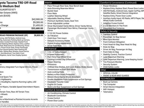 Used 2024 Toyota Tacoma TRD Off-Road w/ TRD Off Road Premium Package image 28