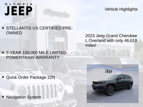 Certified 2023 Jeep Grand Cherokee L Overland image 7