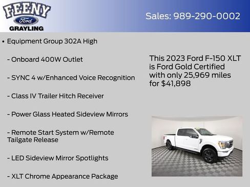 Used 2023 Ford F150 XLT w/ Equipment Group 302A High image 9