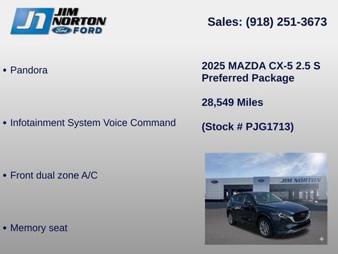 Used 2025 MAZDA CX-5 AWD 2.5 S w/ Preferred Package image 11