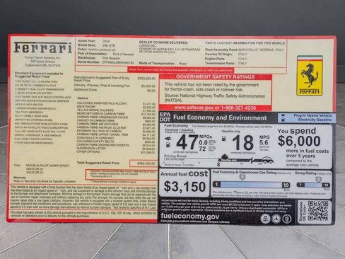 Used 2024 Ferrari 296 GTB RWD image 35
