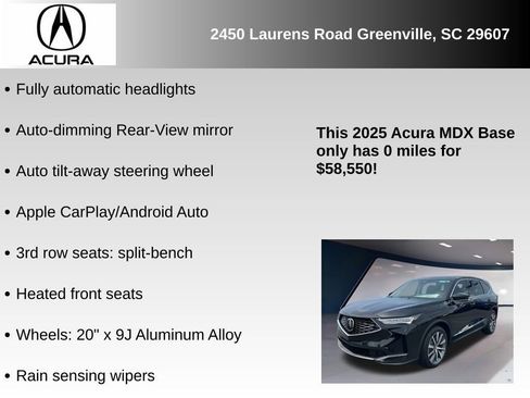 New 2025 Acura MDX w/ Technology Package image 11