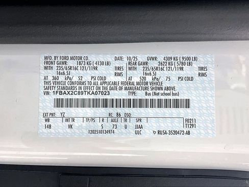 New 2026 Ford Transit 350 XL image 8