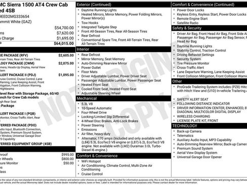 Certified 2021 GMC Sierra 1500 AT4 w/ AT4 Value Package image 16