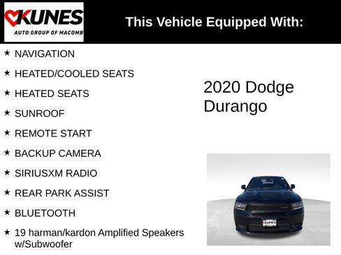 Used 2020 Dodge Durango R/T w/ Blacktop Package image 3