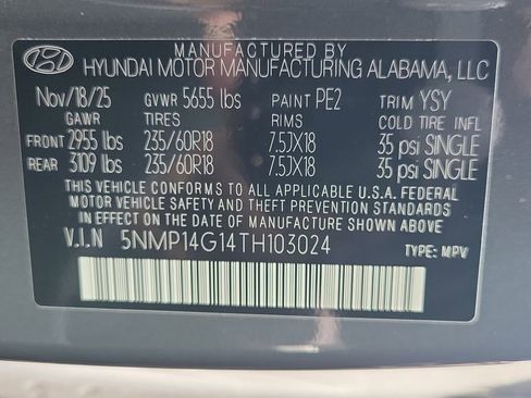 New 2026 Hyundai Santa Fe SE FWD image 25