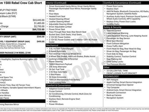 Used 2026 RAM 1500 Rebel w/ Bed Utility Group AWD/4WD image 41