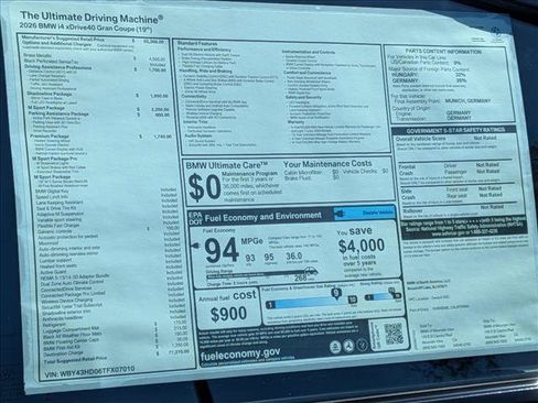 New 2026 BMW i4 xDrive40i w/ M Sport Package AWD/4WD image 20