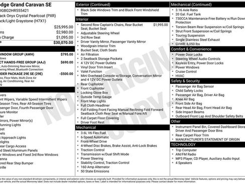Used 2017 Dodge Grand Caravan SE w/ Power Window Group FWD image 6