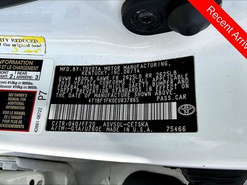 Used 2014 Toyota Camry SE w/ Fleet Convenience Package image 9