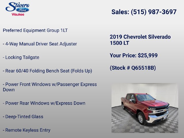 Used 2019 Chevrolet Silverado 1500 LT w/ All-Star Edition AWD/4WD image 8