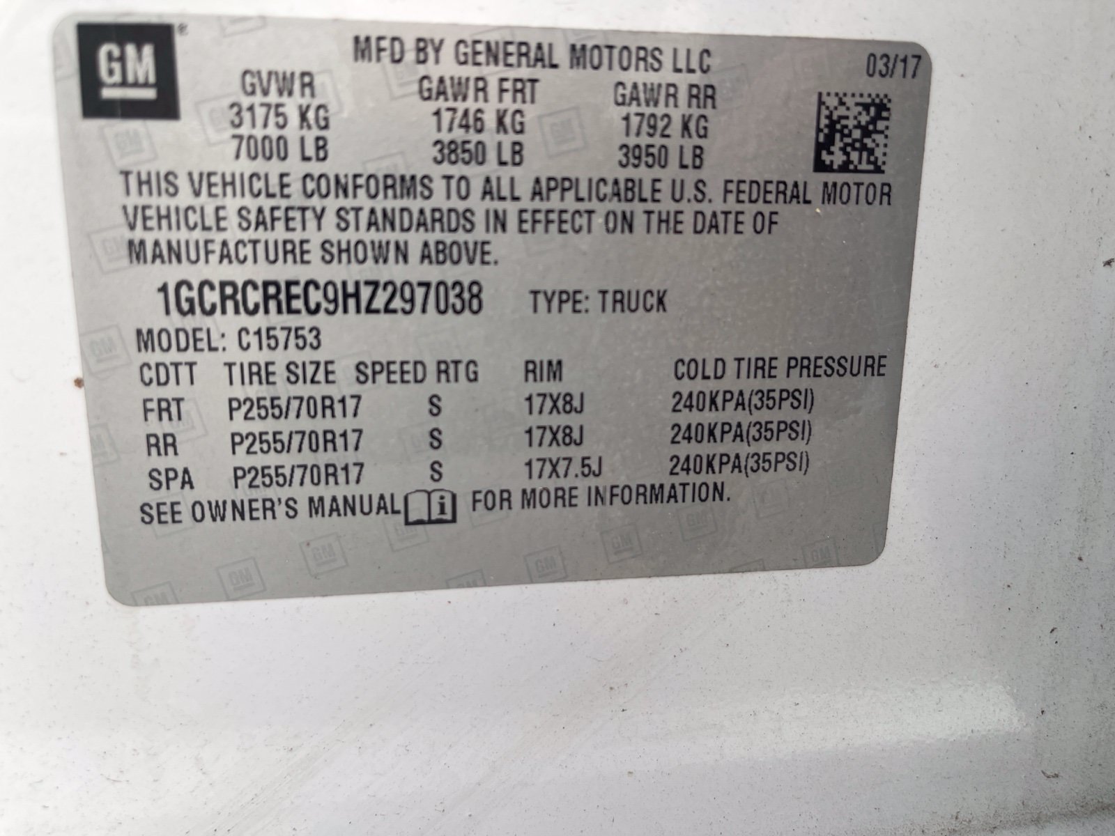 Used 2017 Chevrolet Silverado 1500 LT w/ All Star Edition RWD image 10